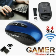 Ergonomic 2.4GHz Wireless Gaming Mouse With USB Receiver - Comfortable Design, Streamlined Curved Fit, Red And Black Options, Perfect For Gaming, Office And Entertainment, Portable Computer Mouse - Black - View 6