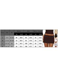 Y2K Studded Bodycon Mini Skirt For Women Fold Over Waist Low Rise Stretchy Micro Skirts Summer Slim Fit Going Out Short Skirts Underneath Party Club Concert Outfit Streetwear - 咖啡棕 - 查看 3