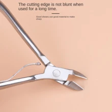 1 chiếc kìm cắt da chết bằng thép không gỉ, kìm cắt móng chuyên dụng cho tiệm nail, dụng cụ loại bỏ da chết, kìm dũa móng, lý tưởng cho người mới bắt đầu. - Nhiều màu - Xem 5