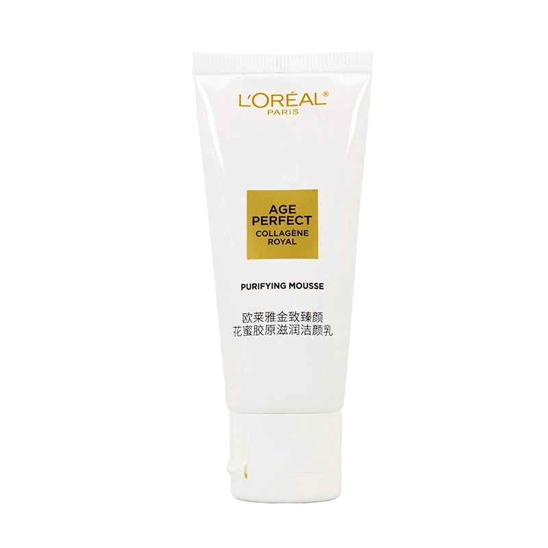 L'Oreal Age Perfect Royal Moisturizing Cleansing Mousse, Honey Collagen Purifying Face Wash 30ml - White - View 1