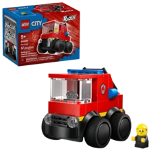 LEGO City Rides – Fire Truck Building Toy For Kids - Emergency Pretend Play For Boys & Girls, Ages 5+ - Toy Truck W/Raisable Ladder & Firefighter Junior Minifigure - Gift Idea For Birthdays - 60482