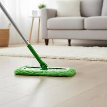 5-Piece Set Of Heavy-Duty Reusable Mop Pads (Excluding Mop) -10.8-Inch Oversized Washable Microfiber Cleaning Pad, Suitable For Both Dry And Wet Cleaning Replacement Pads For Hardwood, Ceramic Tiles, And Vinyl Flooring (5-Piece Set), Compatible With Multiple Mop Machines, Wear-Resistant Fabric Structure, High-Quality Materials, Suitable For Busy Families To Use ZZ8J - 藍色 (27.5*15.5吋) - 查看 10