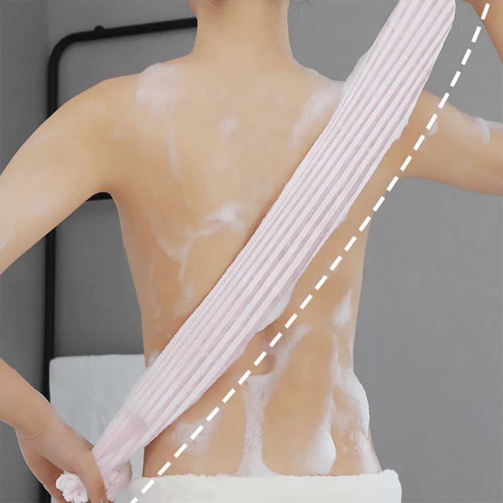 1个弹性柔软亲肤浴巾擦洗器 - 彩色 - 查看 1