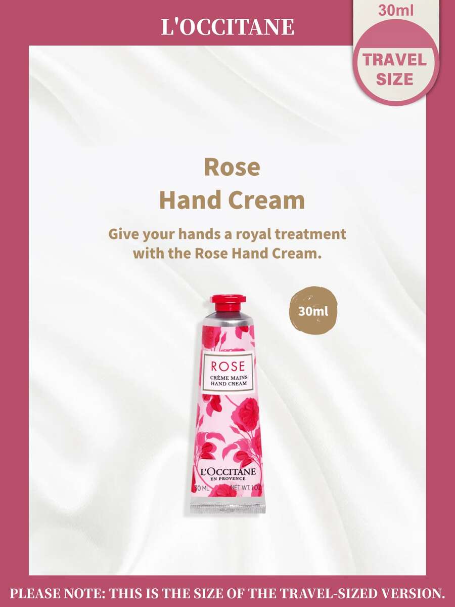 L'Occitane 欧舒丹乳木果护手霜 30ml + 欧舒丹杏仁香氛护手霜 30ml + 欧舒丹玫瑰护手霜 30ml + 欧舒丹橙花兰花香氛护手霜 30ml + 欧舒丹葡萄樱花护手霜 30ml + 欧舒丹樱花护手霜 30ml - 玫瑰紅色*1 - 查看 1
