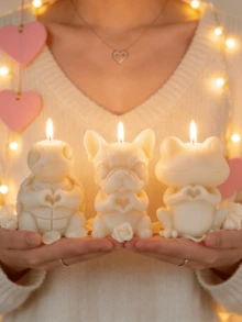 Velas aromáticas con diseños de animales lindos para el Día de San Valentín, con múltiples estilos. Decoración para fiesta del Día de San Valentín, regalo romántico para confesión, decoración del hogar y ornamentos para interacción romántica de parejas