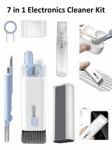7-In-1 Cleaning Kit, Includes Earphone Cleaning Pen, Cleaning Cloth, Brush, Key Extractor, Detachable Memory Stick, Cleaning Tip, Phone Holder, Density Brush, Laptop Keyboard Cleaning Set, Electronic Screen Cleaning Tools, Multi-Functional Brush For Cameras, Phones, MacBooks, IPads, Screens, Electronics, Devices, PCs, Watches, Cars - Great Gift - Multicolor - View 3