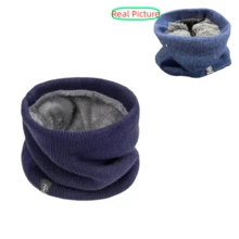 Men's Knitted Neck Warmer With Thermal Lined, Autumn/Winter Warm Windproof Neck Gaiter For Cycling - A - View 14