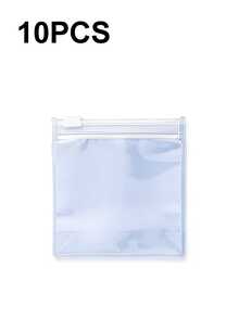 多用途拉链收纳袋 - 可重复使用，适用于珠宝、药品、旅行必备品，安全闭合，便携式旅行收纳袋，可重复使用的物品收纳袋，拉链袋套装，珠宝收纳袋，便携式收纳袋，珠宝卷，珠宝卷整理器