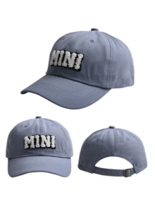 儿童多功能棒球帽，迷你字母图案，防晒，户外，春夏款 - 1pcs - 查看 3