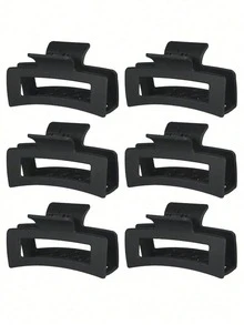 6件套 - 1个发夹、1个发圈、1个发箍、1个发爪夹、多功能发饰、发卡、发绳、发圈、3D造型发夹，适用于各种发型，美发工具，马尾辫，礼物，旅行，女士礼物，护发，圣诞节礼物 - 黑色 - 查看 12