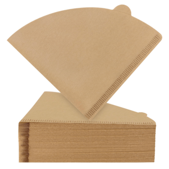 120pcs Unbleached Cone Coffee Filters, Natural Paper Filters For 2-4 Cup Drip Coffee Makers