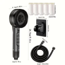 1 Set Faucet Extender, Suitable For Sink, Bathroom Or Kitchen Faucet Extension, Modern Bathroom Accessory, Durable Plastic - Silver - View 14