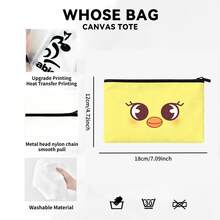 SKZ 可爱卡通 SKZOO 包包套装 - 帆布手提袋和零钱包，偶像签名包（粉丝见面会、世界巡演），STAY 粉丝周边，实用购物袋，可爱圣诞礼物 - 彩色 - 查看 12