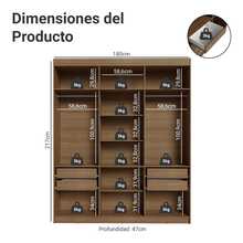 Bedroom Armoires - Brown/Black/Brown - View 3