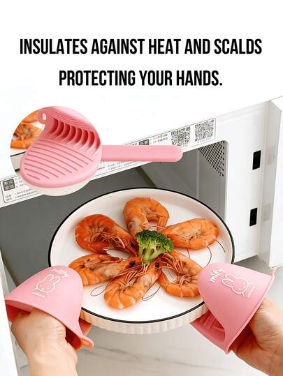 내열성 핑크 실리콘 집게, 귀여운 만화 프린트, 미니멀한 디자인, 열과 화상으로부터 손을 보호하고, 미끄럼 방지 질감으로 손에 흠집이 나지 않으며, 세척이 간편하고, 쉽게 변형되지 않습니다. 두껍고 내구성이 뛰어난 편안한 안감, 걸이형 손잡이로 휴대가 간편하며, 일상생활, 요리, 찜 요리, 오븐 사용, 핫팟, 접시 꺼내기 등에 적합합니다. 만화를 좋아하는 여성, 젊은 여성, 가족, 주방 사용자에게 좋으며, 친구에게 선물하기에도 좋습니다.