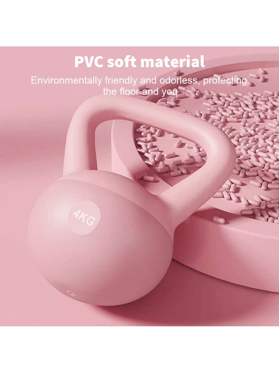 Fitness Soft Kettlebell,Kettlebell Anti-Slip Grip Weight For Home Workouts, Kettlebells Set Strength Gym Exercise - Pink-4kg - View 1