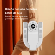 Secador de zapatos inteligente con temperatura constante Circulación de aire caliente para un secado rápido Esteriliza y desodoriza Apagado automático programable Diseño plegable y portátil Funcionamiento silencioso Apto para uso doméstico y de viaje Ahorra energía y espacio El regalo perfecto para estas fiestas. - Blanco - Ver 4