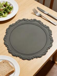 1 件 35 厘米硅胶防滑餐垫，北欧风格餐桌装饰垫，可水洗，易清洁，可擦拭，防滑，优雅餐垫，餐桌摆设，厨房桌面垫，节日婚礼装饰 - 彩色 - 查看 2