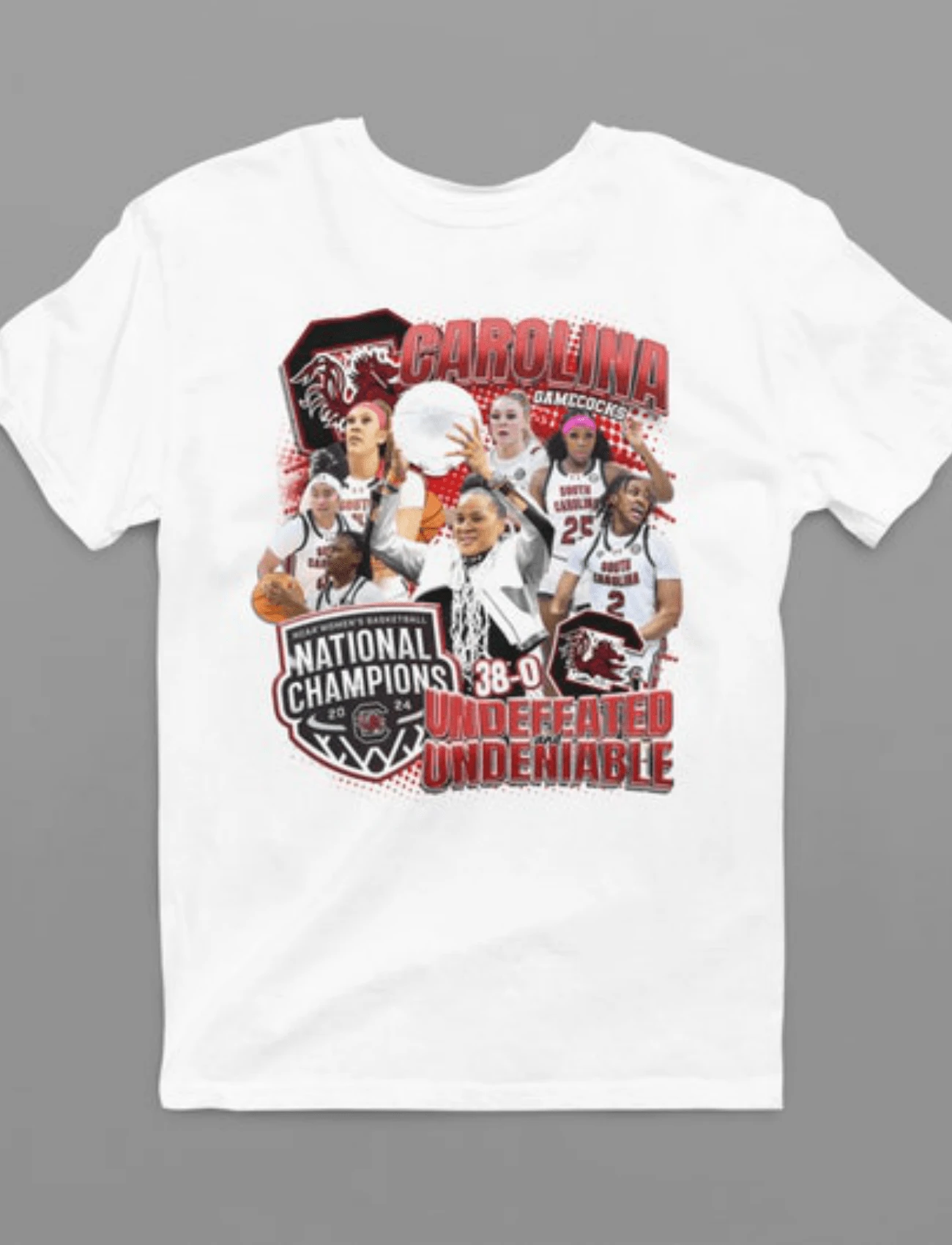 South Carolina Champions _ And Undeniable - T-Shirt - 白色 - 查看 1