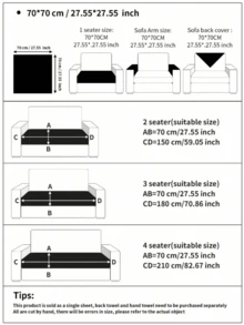 1pc Chenille Embroidered Wide Edge Sofa Cushion Cover, Luxurious High-End Sofa Slipcover, Deer Pattern, Anti-Slip Anti-Dust Anti-Scratch, Suitable For All Seasons, Living Room, Bedroom, Study, Club, Party, 1-4 Seater Sofa, L-Shaped Sofa - Grey - View 11