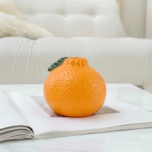 1/3pcs Orange Flower Vase Decor, Crafts Tabletop Decoration For Living Room - Multicolor - View 9