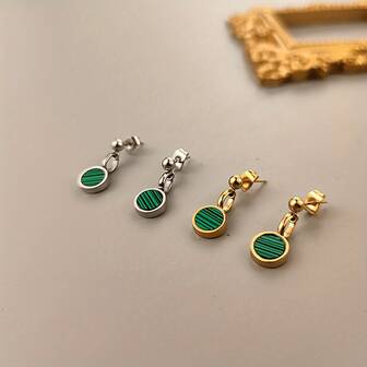 Boucles d'oreilles pour femmes en acier inoxydable, design vintage de niche, mode minimaliste, polyvalent, exquis, luxueux, élégant. Haute gamme pour un port quotidien mature