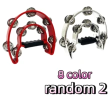 婚礼手鼓（1 件）——有 8 种颜色可选，双排设计，这款手鼓适合各种场合，如派对、聚会、音乐节、广场舞和婚礼庆典。 - 彩色 - 查看 11