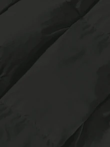 女士休闲羽绒服，常规版型，长袖连帽，保暖冬装，略带弹性，适合冬季、圣诞节、新年、派对等场合，优雅休闲。 - 黑色 - 查看 5