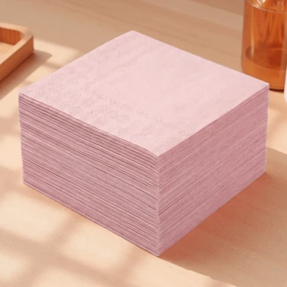 20/50/80 Piezas Servilletas de Cóctel, Servilletas Desechables de 2 Capas de Color Rosa Claro, Perfectas para el Día de San Valentín y Fiestas, Ideales para Cumpleaños, Decoración de Bodas, 5 X 5 Pulgadas