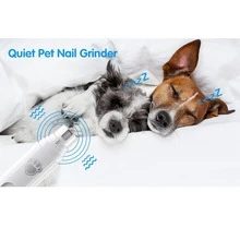 1pc Pet Nail Grinder, Dual Speed Adjustment (5000/7500 RPM), USB Quick Charging, Quiet Nail Grinding, Dog Grooming Tool, Pet Beauty, For Cats, Dogs And Small Animals Nail Care - A - View 6