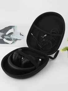 大号无线耳机收纳盒，带挂绳 - 便携式户外防震EVA耳机袋，适合家居装饰、旅行、化妆品收纳、化妆包，万圣节、圣诞节礼物，波西米亚风格 - 彩色 - 查看 6