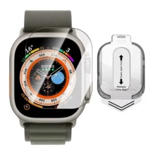 1pc Easy Installation Tempered Glass Screen Protector, Bubble-Free Anti-Scratch, Compatible With Apple Watch Ultra 1/Ultra 2/Ultra 3, 49mm Ultra, Quick Installation, Dust-Free Easy To Apply - Clear - View 8