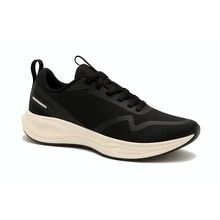Men's Tennis Shoes For Gym, Walking, Original, Comfortable And Soft, Basic Running Shoes - Black and White - View 2