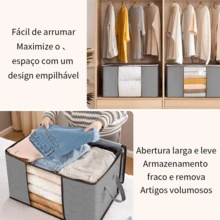 Organizer Bag For Blanket, Large Wardrobe Organizer Box For Coats, Dustproof And Moisture-Proof Clothes Box. - 2個單位 - 查看 5