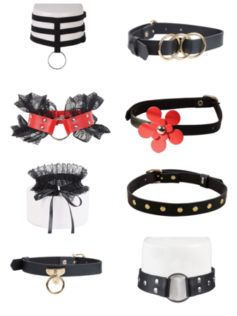 Women's Fashion Choker Necklace, Black PU Leather Minimalist Choker, Button Closure Neck Ring For Daily Wear, Outings, Dates, Sexy Accessory, Rave