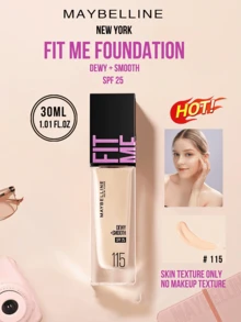 Maybelline Feliete 保湿粉底液，水润柔滑，SPF 25，色号 #115 柔和自然色，5/30ml 可选，24 小时持久保湿，10 秒快速上妆，三效合一，打造自然妆容，持久滋养，三步轻松上妆，适合 2 型干性白皙肤色，打造无瑕日常妆容