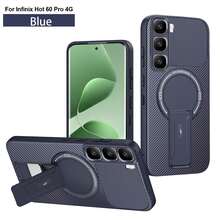 Ốp lưng điện thoại sợi carbon tương thích với Infinix HOT 60 Pro 4G/HOT 60 Pro Plus 4G, tương thích MagSafe, bền và chống sốc, bảo vệ toàn diện cho HOT 60 Pro 4G/HOT 60 Pro+ 4G. - Màu xanh lam - Xem 11
