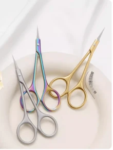 Portable Multi-Functional Stratum Corneum Trimming Pliers, Exfoliating Scissors, Nail Art Scissors, Stainless Steel Nail Clippers, Elbow Design, Ergonomic Grip, Suitable For Paronychia, Hangnail Trimming, Cracked Fingernails Trimming, Suitable For Daily Body Care, Hand Care And Cleaning, Foot Cleaning At Home And During Travel - Compact And Portable Stainless Steel Elbow Scissors--For Use Upon Returning To School