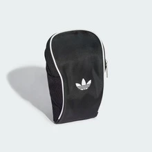 Adidas Logo-Print Messenger Bag JD5570 - 黑色 - 查看 3