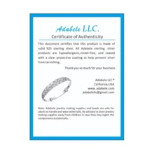 100pcs Adabele Authentic 925 Sterling Silver Crimp Tube Loose Beads 2mm Small Crimp Spacer (Hole 15mm) For DIY Craft Jewelry Making SS241-2 - ColorC - 查看 8