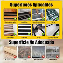 Vmingo 1/4 Pzas Cinta Antideslizante 5cmx10m Antiderrapante Adhesiva Escalera Suelo Rampa - Negro - Ver 4