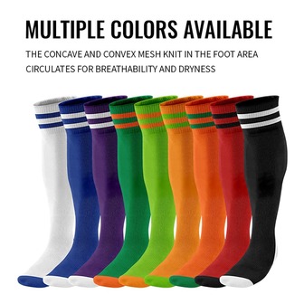 1 Pairs Of Solid Color Sports Casual Football Socks Are Unisex For Teenagers And Adults, Cycling And Climbing-Perfect Spring And Autumn, High Stockings, Simple And Classic Color Combination