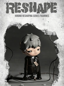 POP MART HIRONO Reconstruction Series Blind Box – 9 Regular + 1 Hidden Design Collectible Figures, Vintage Dark Industrial Style with Concrete Texture & Cracked Surface Details, Heart-Shaped Broken Motif and Dual-Color Jester, Softn, for Hat, Soft8.6 Display, Art Toy Collection and Anime Exhibitions, Perfect Gift Choice for Birthdays, Christmas, Valentine’s Day and Special Occasions for HIRONO Fans, Blind Box Collectors and Dark Aesthetic Lovers - 彩色 - 查看 2