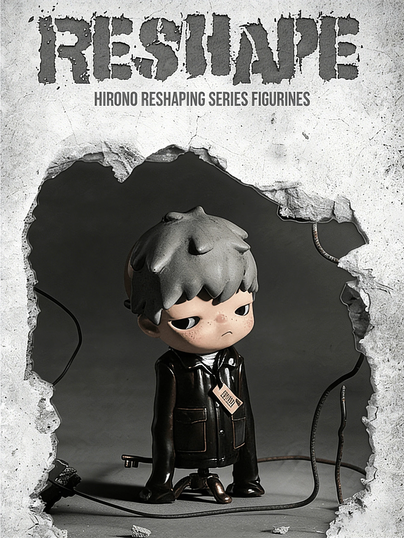 POP MART HIRONO Reconstruction Series Blind Box – 9 Regular + 1 Hidden Design Collectible Figures, Vintage Dark Industrial Style with Concrete Texture & Cracked Surface Details, Heart-Shaped Broken Motif and Dual-Color Jester, Softn, for Hat, Soft8.6 Display, Art Toy Collection and Anime Exhibitions, Perfect Gift Choice for Birthdays, Christmas, Valentine’s Day and Special Occasions for HIRONO Fans, Blind Box Collectors and Dark Aesthetic Lovers