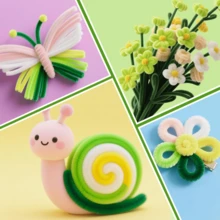 511/572/725 Pcs Value Pack Handmade DIY Floral Cleaning Tool Kit, Includes Colorful Chenille Stems, Flower Set, Floral Wire, Flower Centers, Floral Tape, Ribbons And Wrapping Paper For Valentine's Day And Ramadan Bouquets, Craft Kits, Colorful Marketplace, Craft Marketplace, Artificial Flowers, Wire, Frame Marketplace, Wire, Arts, DIY, Decorations, Shaping Materials, Handmade - Multicolor - View 10