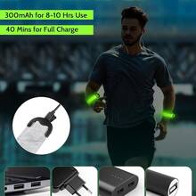 1pc New Design Reflective Wristband - High Visibility Running Gear, For Night, Multiple Colors Available, 3 Lighting Modes Armband, Suitable For Night Walking And Cycling - Multicolor - View 8