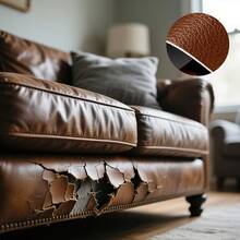 4x47.24英寸皮革修补胶带，升级版强力粘性自粘皮革补丁贴纸，带包装盒，适用于沙发、长凳、皮革套、座椅、椅子