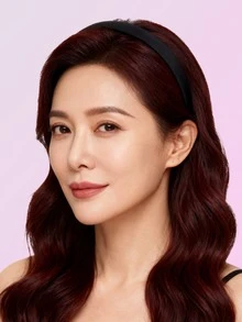 白色简约时尚纯色防滑发带，男女通用，均码，家居美发配饰 - 黑色 - 查看 5