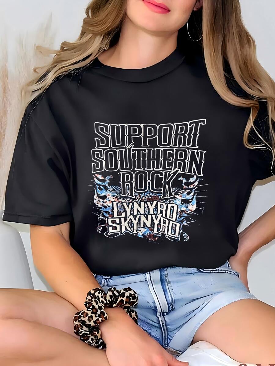 Womens Vintage 2000sTshirt Size L T-shirt - Negro - Ver 1