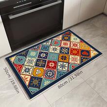 1pc Silicone Kitchen Mat, Pixel Geometric Pattern, Anti-Fatigue, Soft & Comfortable, Anti-Slip & Anti-Fall, Quick Drying, Durable, Suitable For Kitchen, Dining Room, Entrance, Laundry Room, Hallway, Bathroom, Study Room, Etc. - Multicolor - View 16